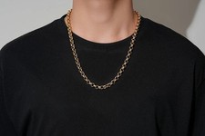 Men 9ct gold classic belcher - men's,