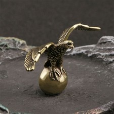 2x Solid Brass Eagle Figurine