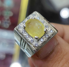 Yellow Sapphire Ring For Men