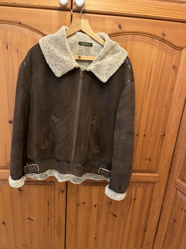 Men sheepskin flying jacket - flying,