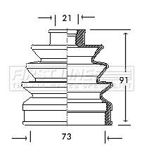 FIRST LINE Front Outer CV Boot