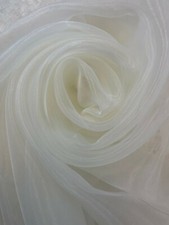 Organza Fabric Sheer Voile Material – 145cm Wide – Sold by the Metre – Wedding