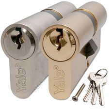 YALE Door Lock Cylinder Euro Profile 6 Pin Barrel for uPVC Aluminium Timber PVC