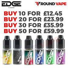 Edge E-liquid| UK MADE | 50/50 Vape Juice| 10ml E LIQUID | Pod Juice| Multi Pack