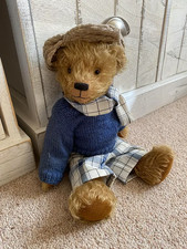 HEAVY Artist Mohair Bear - Little Boy Blue - Valerian Bears - 12”