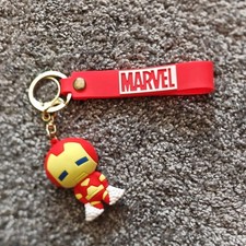 Bag Charm Keyring Iron Man Keychain Key Chain Backpack Pendant Ornament