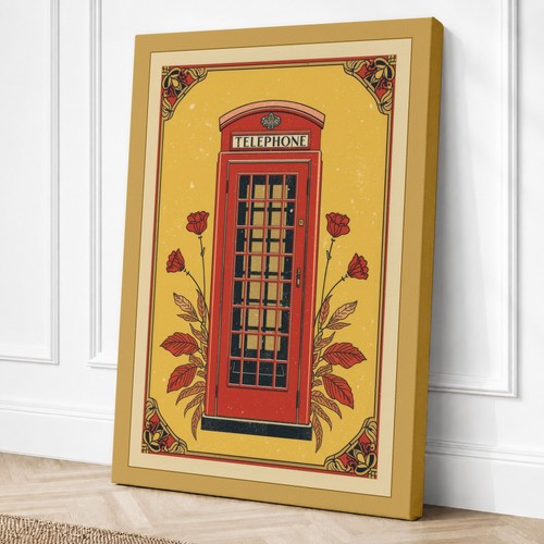Telephone booth vintage - telephone,