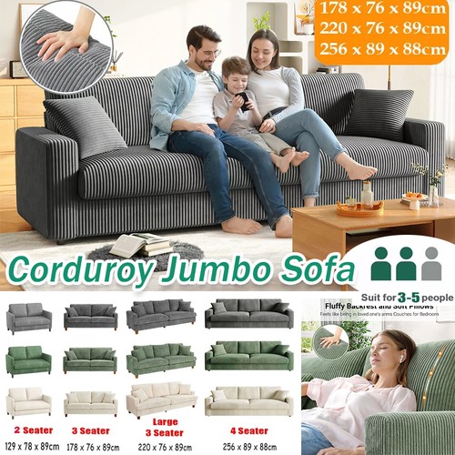 Seater corduroy sofa - corduroy,