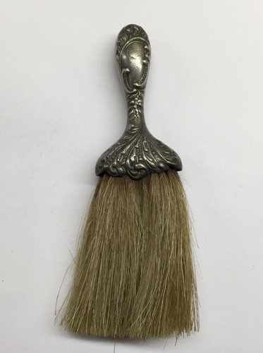 Pewter art nouveau hat - nouveau, brush