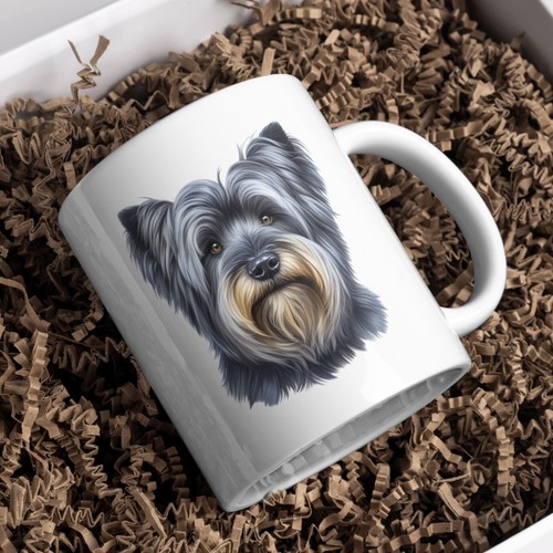 Skye terrier dog - terrier, white