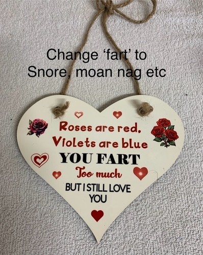 Large wooden heart plaque - large,