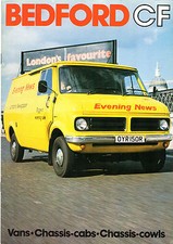 Bedford CF 1977-1978 UK Market Brochure 220, 250, 280, 340, 350 Van, Chassis Cab