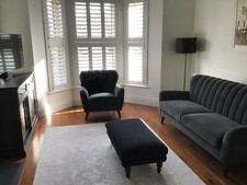  LARGE VELVET FOOTSTOOL. BALMORAL Gold Teal Grey Mink Blue, or your own fabric