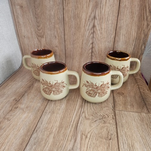 Vintage stoneware mugs - vintage,