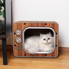 Cat House Scratching Post TV