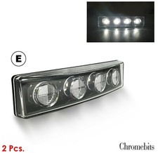 2x White Visor LED Light for