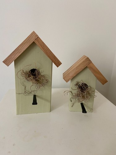Wooden bird houses - houses, rustic
