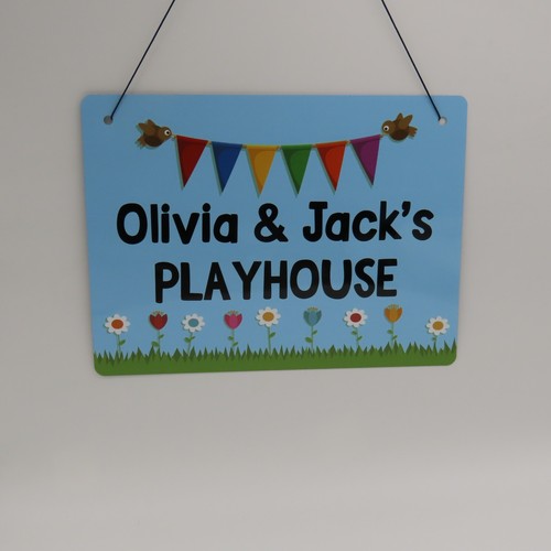Personalised playhouse plaque - personalised,