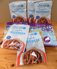 5 Lighter Life Very Low Calorie Diet Packs, Spaghetti Bolognese + Popped Chips 