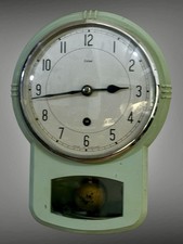 20th Century Enfied Drop Enamel Dial Wall Clock