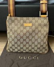 Gucci Messenger Bag 100% Authentic 146309 Small Beige With Dustbag RRP £1200