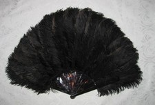 Antique Victorian Fan Black