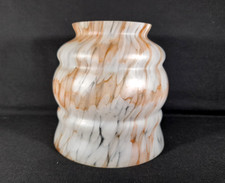 Vintage Orange & White Marbled