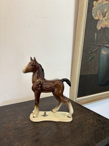 Porcelain figurine horse - porcelain,