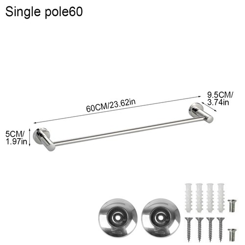 Stainless steel towel rail - stainless,