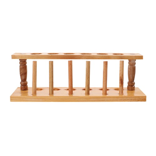 Wood test tube holder rack - wood,