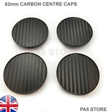 4x 63mm Carbon Black Wheel