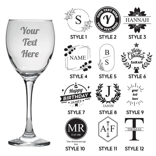 Personalised engraved glass - personalised,
