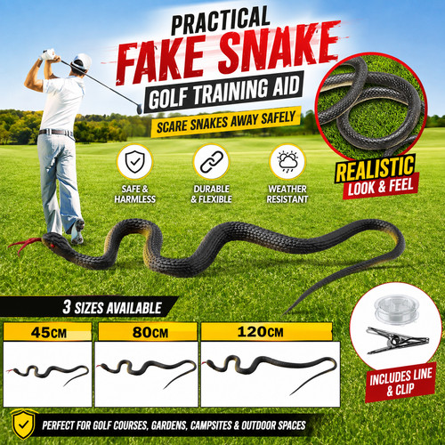 Fake rubber snake prank - fake,