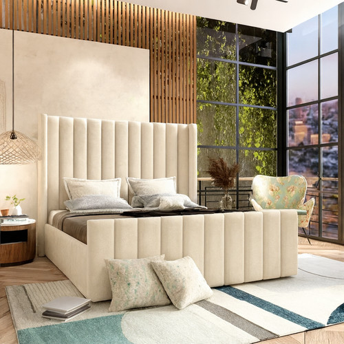 New ottoman bed winged line - winged,