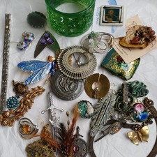 Joblot Jewellery.  Brooches