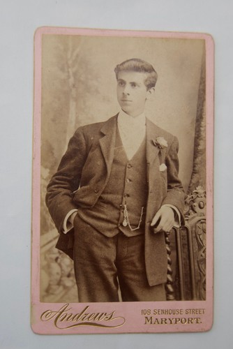 Cdv handsome young - cdv,