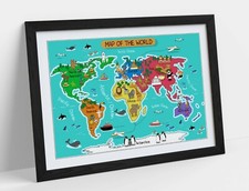 KIDS COLOURFUL MAP OF THE