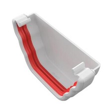 White Ogee 135mm Conservatory Guttering & Downpipe Fittings Freeflow
