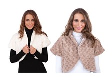 Womens Faux Fur Bridal Shrug