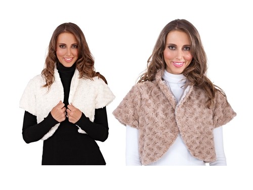 Womens faux fur bridal - womens, shrug