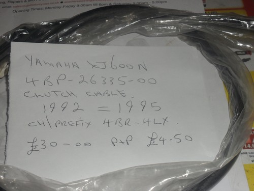 Yamaha xj600n clutch cable - xj600n,