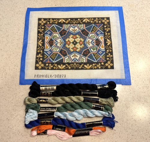 Vtg new princely needlepoint - new,