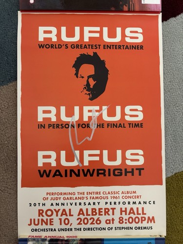 Rufus wainwright signed - rufus,