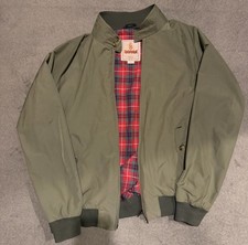 Baracuta G9 Harrington Jacket – Green, Size 44, Tartan Lining, RRP £360