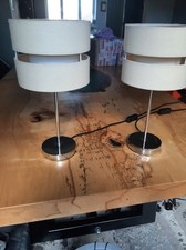 Pair Of Table Or Bedside Lamps with Shades no bulbs
