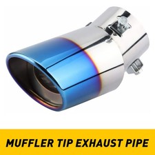 Auto Exhaust Blue Pipe Tail Tip Stainless Muffler Steel Replacement Accessor UK