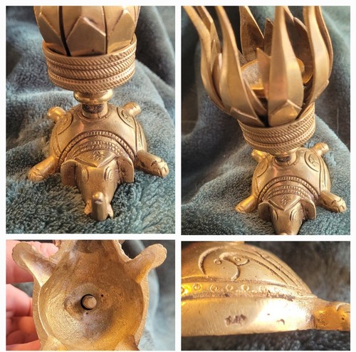 Vintage brass kurma - kurma, tortoise