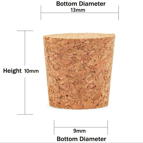 10x tapered cork - plugs, wooden