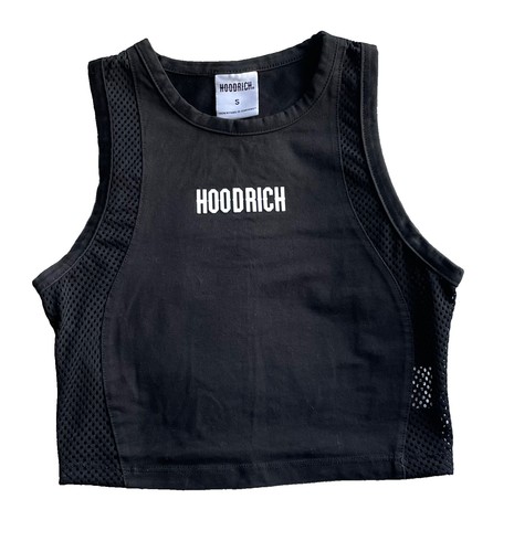 Hoodrich black vest crop - hoodrich,