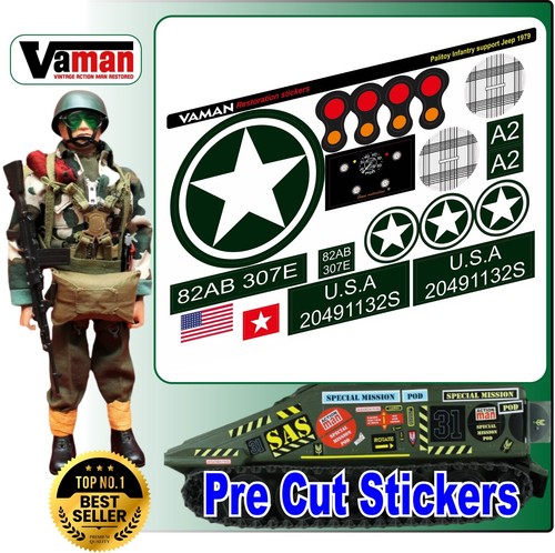 Action man stickers - action, (die